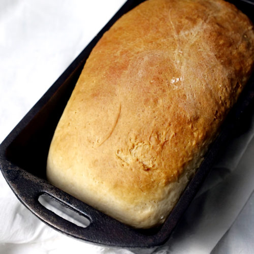 Homemade White Bread in Cast Iron