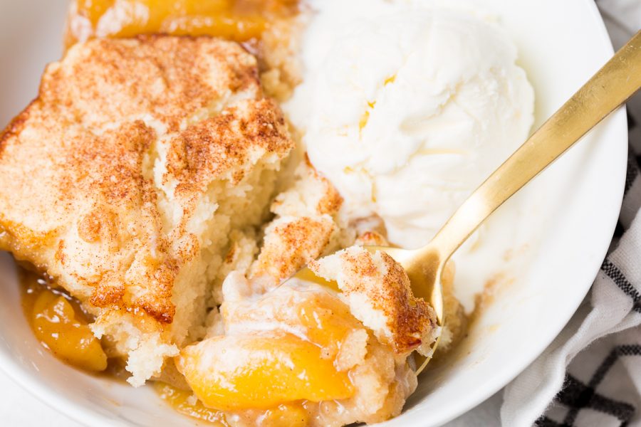 Dutch Oven Fresh Peach Cobbler Cast Iron Recipes