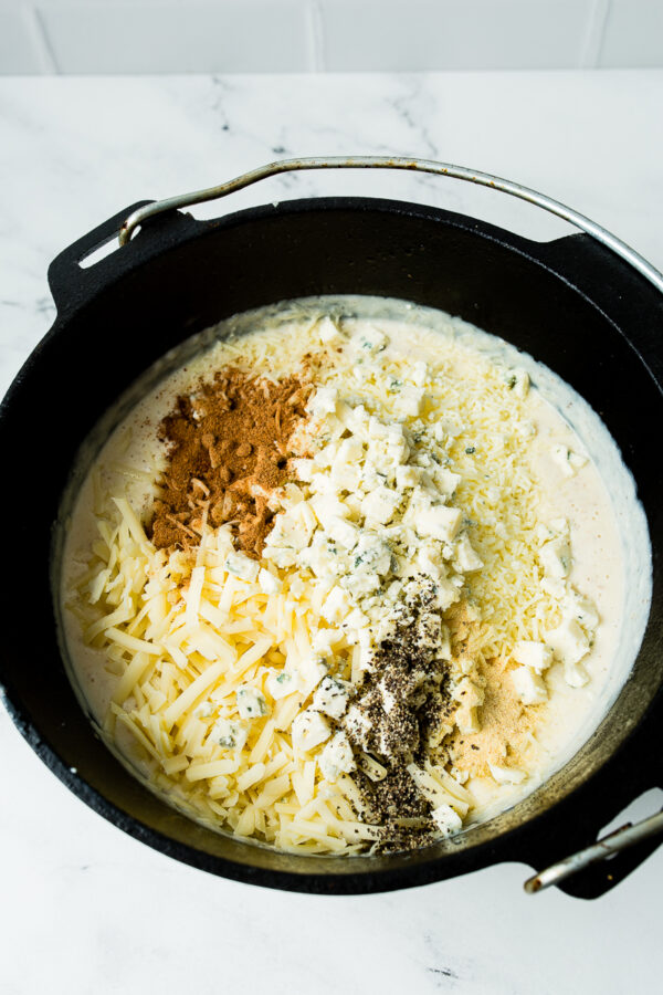 Dutch Oven Bacon Mac and Cheese Cast Iron Recipes