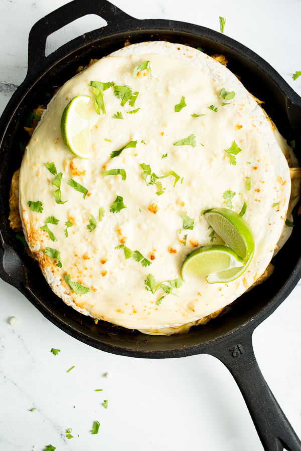 If you're looking for something a little different than the traditional taco recipe, this green chicken enchilada lasagna recipe is just the ticket to spice up your Taco Tuesday. Perfect for dinner or a game day celebration. Visit castironrecipes.com for the recipe.