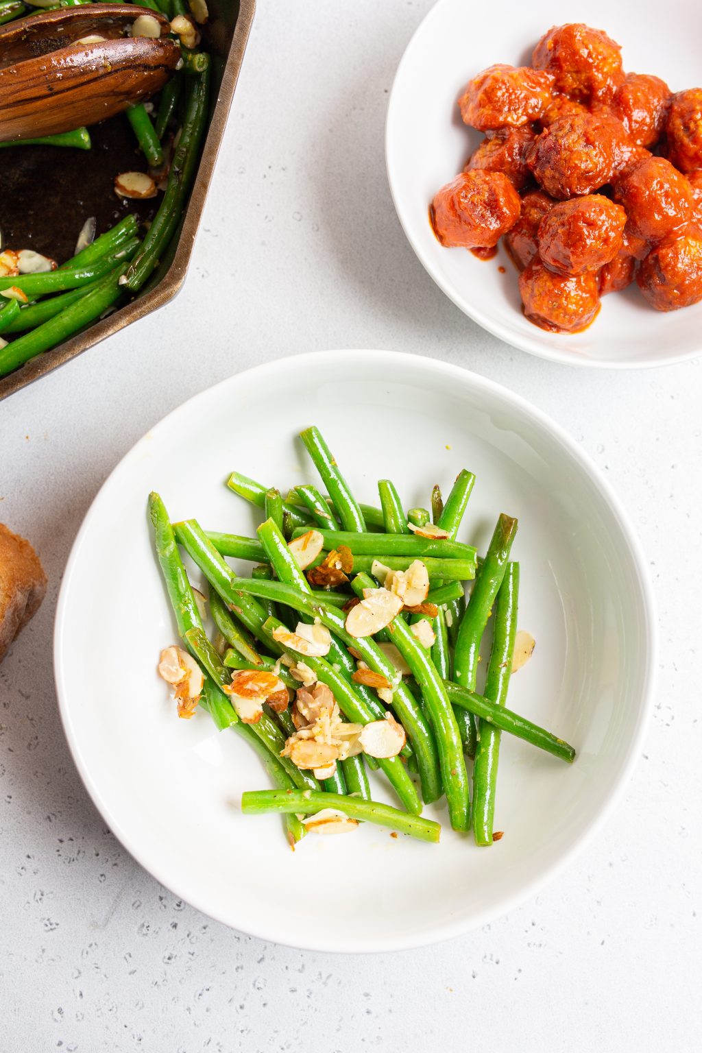 Lemon Garlic Green Beans with Slivered Almonds Cast Iron Recipes