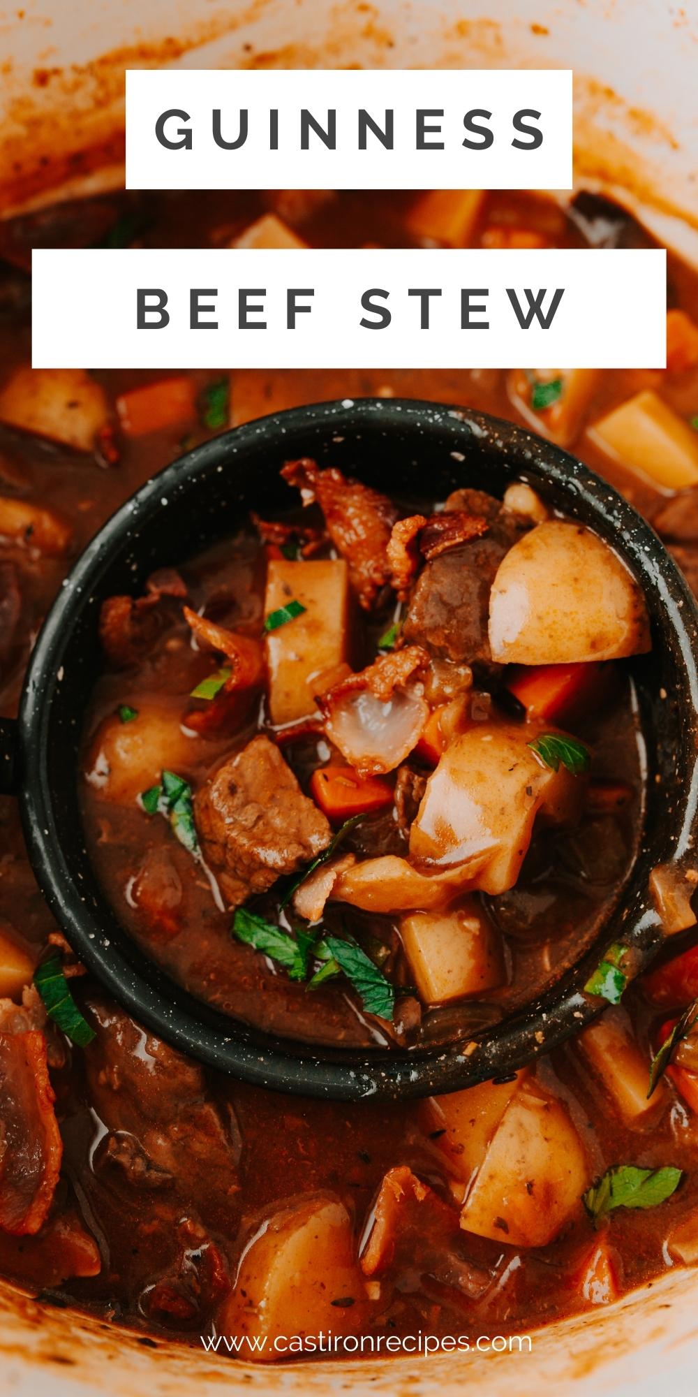 Pinterest Pin for Guinness Beef Stew