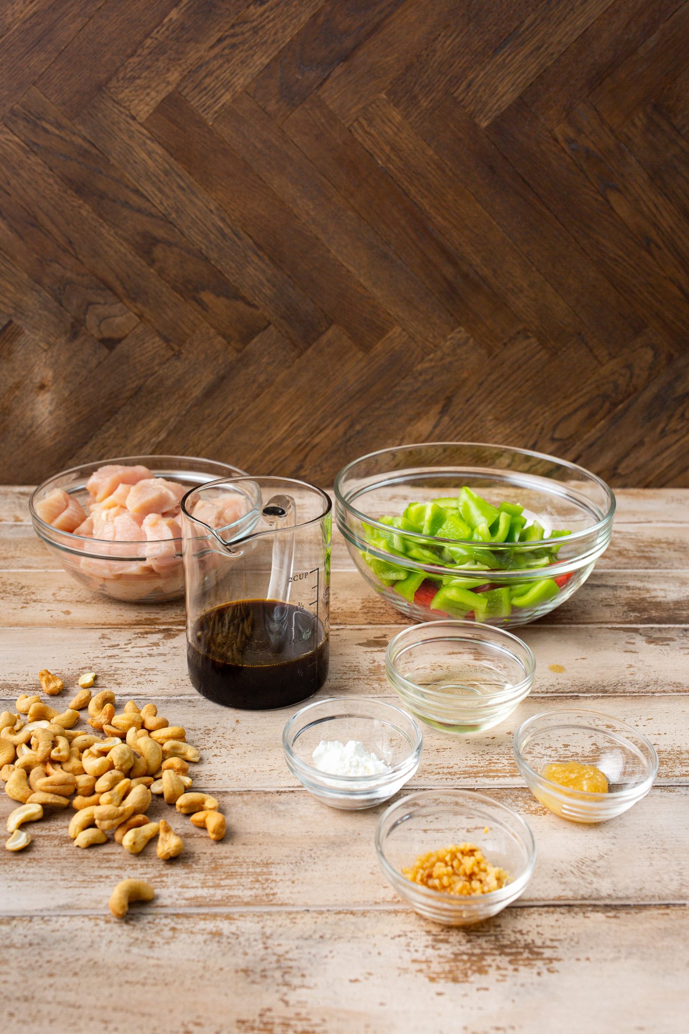 ingredients for homemade copycat cashew chicken