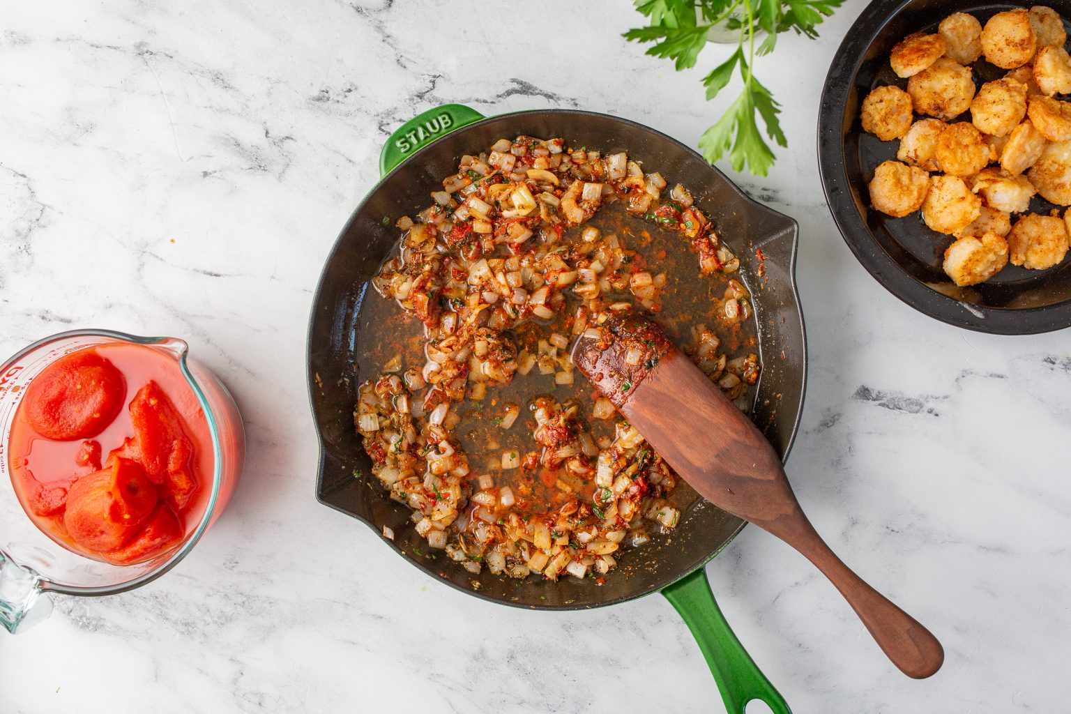 Shrimp Parmesan & Homemade Marinara Cast Iron Recipes