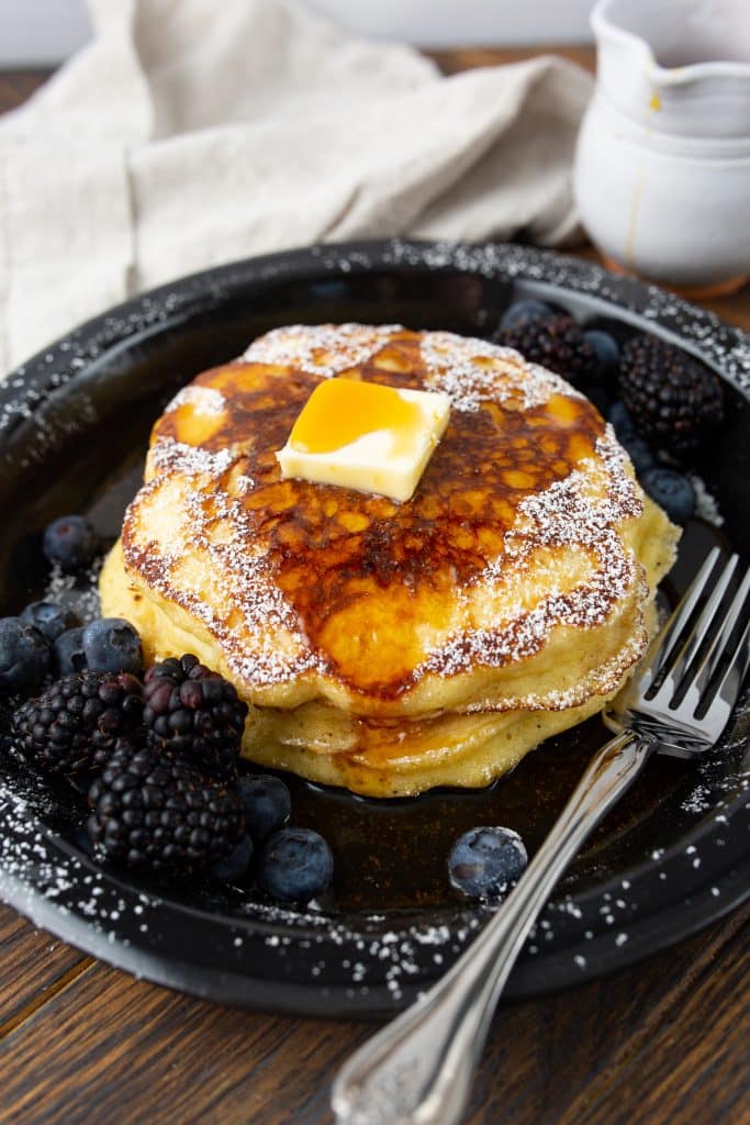 DinerStyle Buttermilk Pancakes Cast Iron Recipes