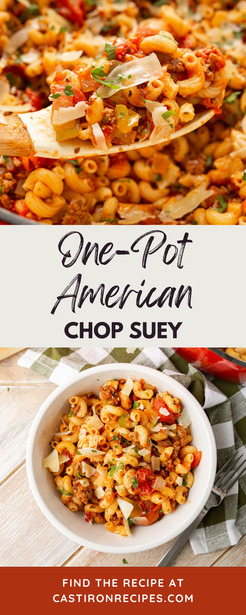 One Pot American Goulash is a meal that brings the whole kitchen and family together for dinner. Grab leftover ingredients from around your kitchen and throw them into a Dutch oven for a quick and easy meal adults and kids can’t get enough of! This recipe is perfect for customizing to fit your families or your guests needs.