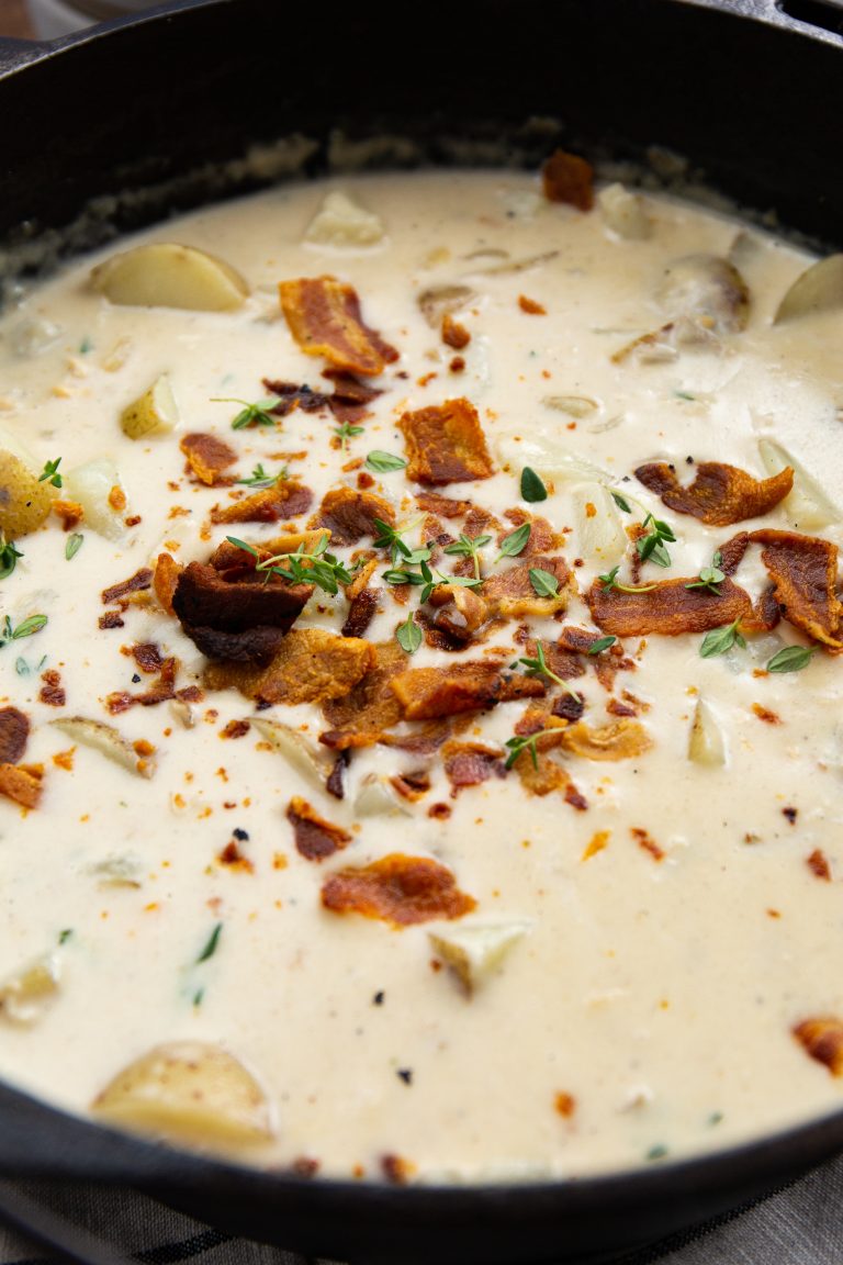 Dutch Oven Clam Chowder (New England) Cast Iron Recipes