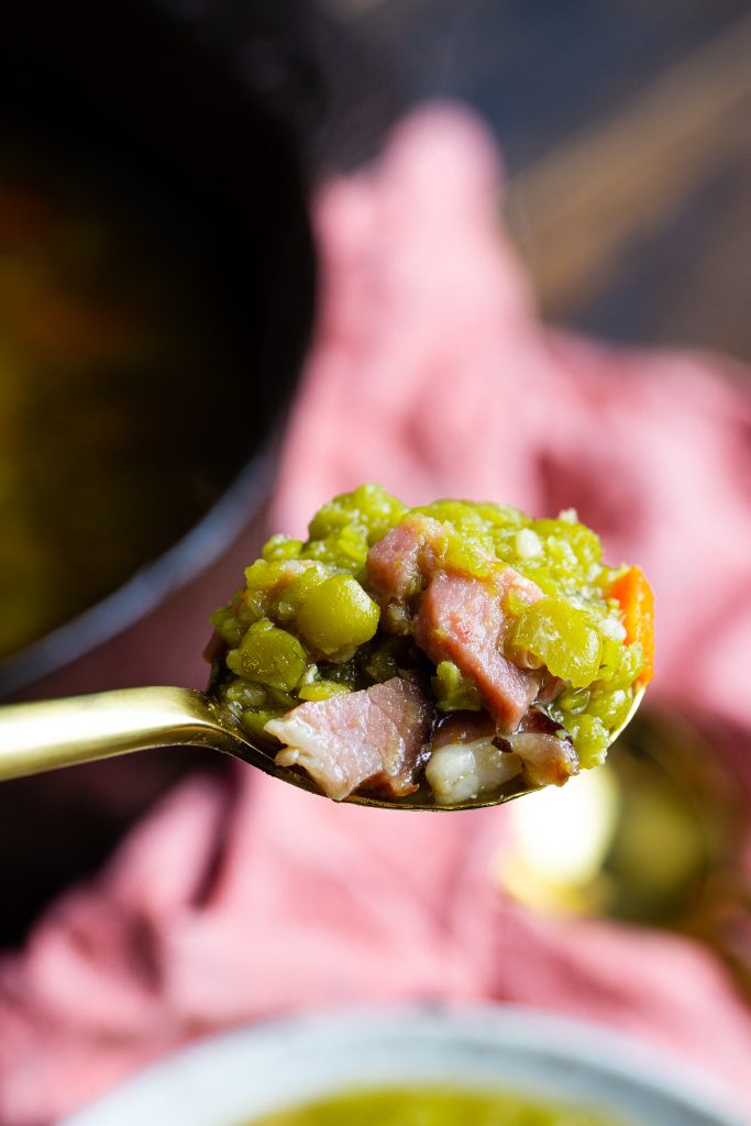 Split Pea Soup with Ham Bone Cast Iron Recipes