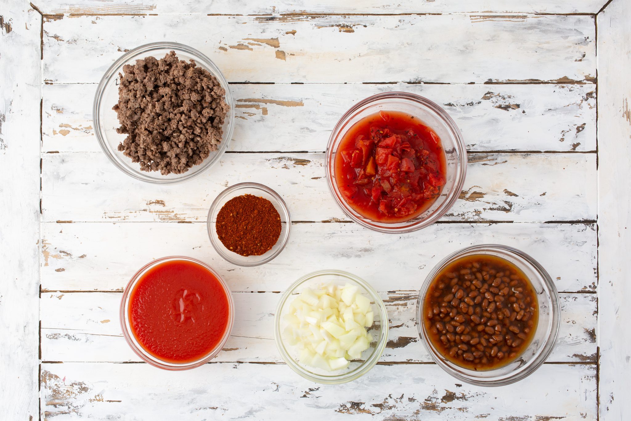 ingredients for easy baked bean chili
