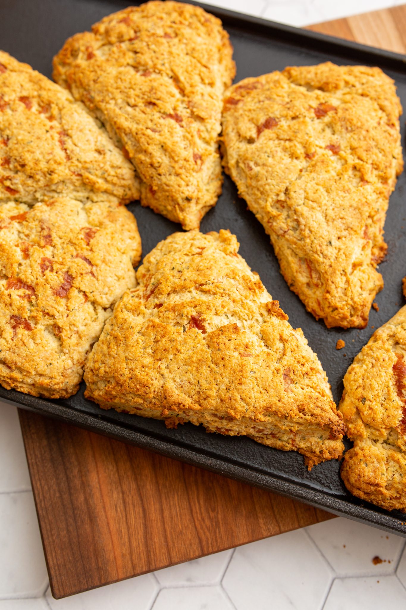 Cheddar Herb Scones (with video)