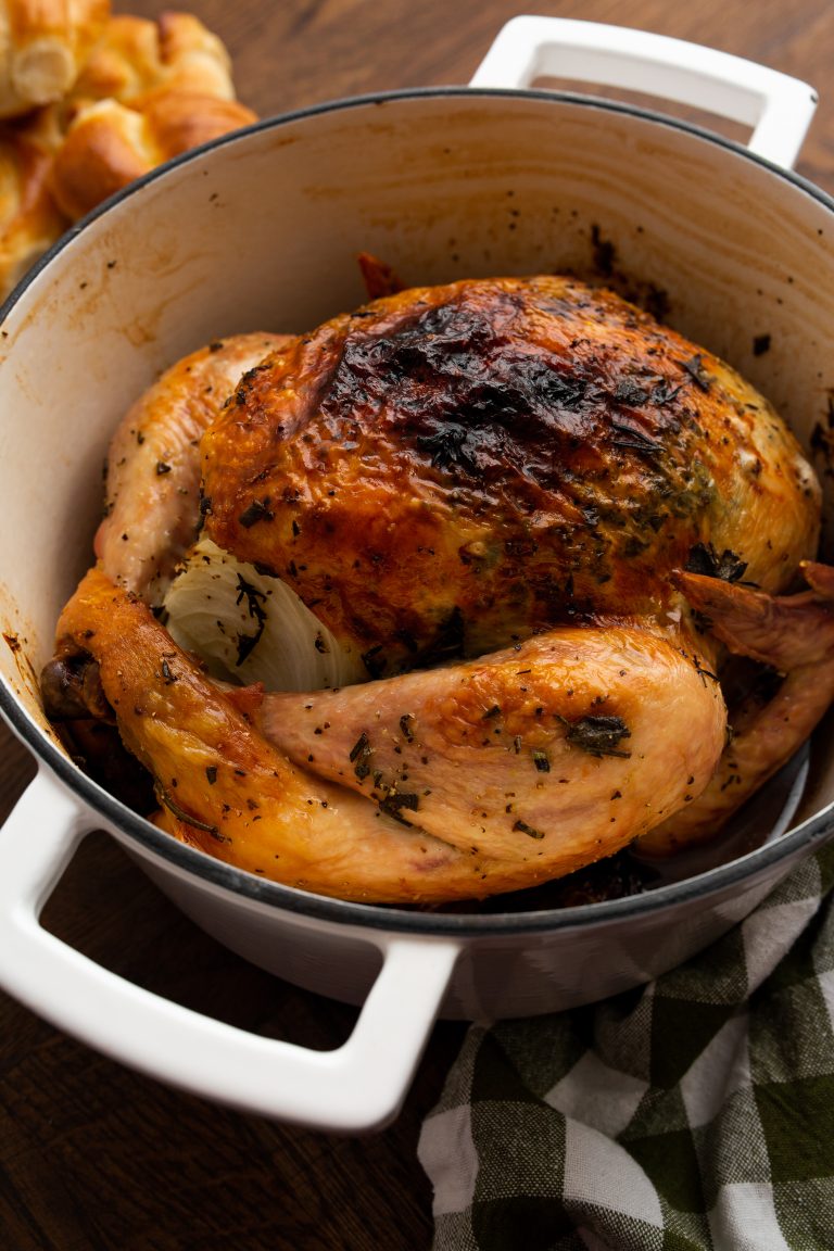 Whole Roasted Chicken in a Dutch Oven