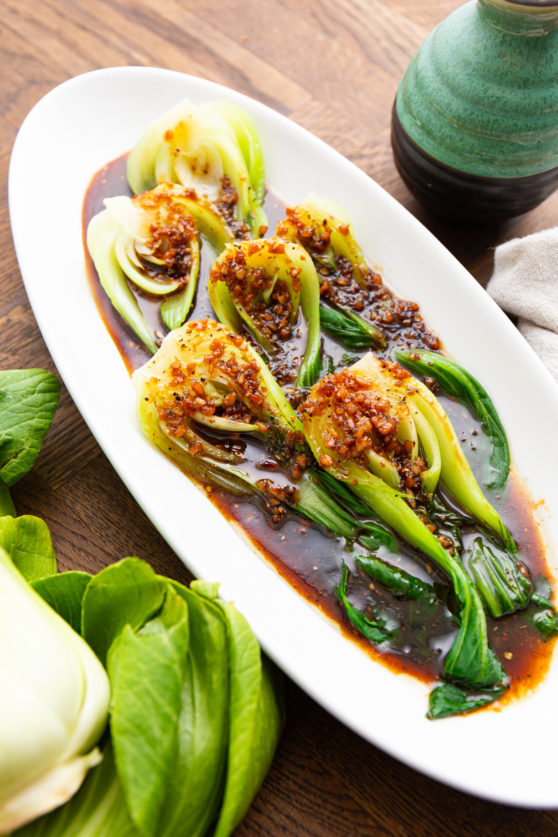copycat chinese takeout bok choy with garlic sauce